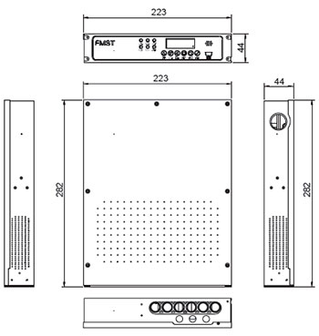 FMST-FXR061吸氣式感煙火災(zāi)探測器
尺寸圖