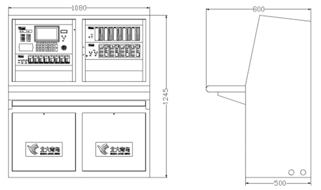 JB-TT-JBF-11SF-H火災(zāi)報(bào)警控制器結(jié)構(gòu)尺寸