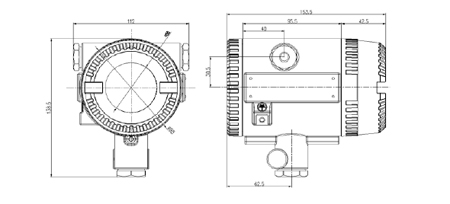 SL-D622火焰探測(cè)器外形及安裝尺寸