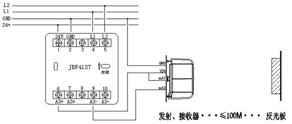 JTY-H-JBF-VDC1382A線型光束感煙火災(zāi)探測器