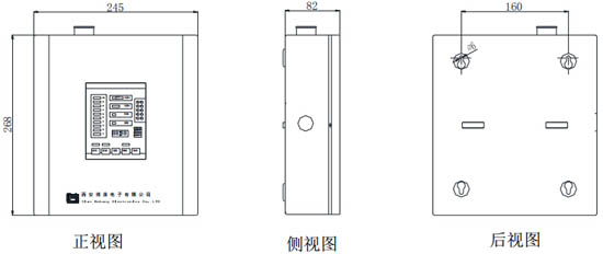 JTY-BK711空氣采樣煙霧探測(cè)器外形尺寸圖