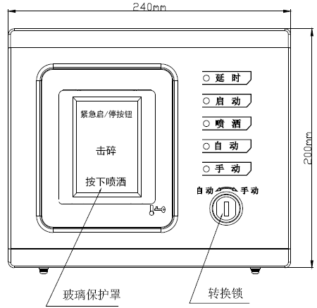  GS8204手自動(dòng)轉(zhuǎn)換開關(guān)外形示意圖