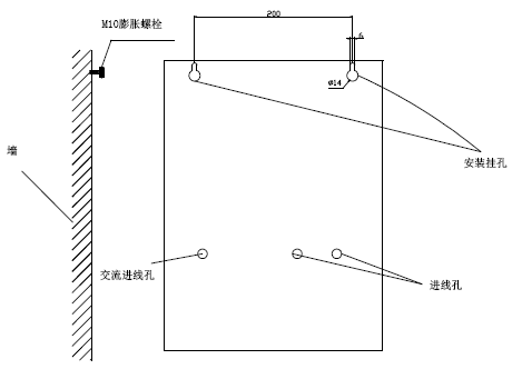 GST-DY-JA2200家用火災(zāi)報警控制器專用電源箱采用壁掛式安裝