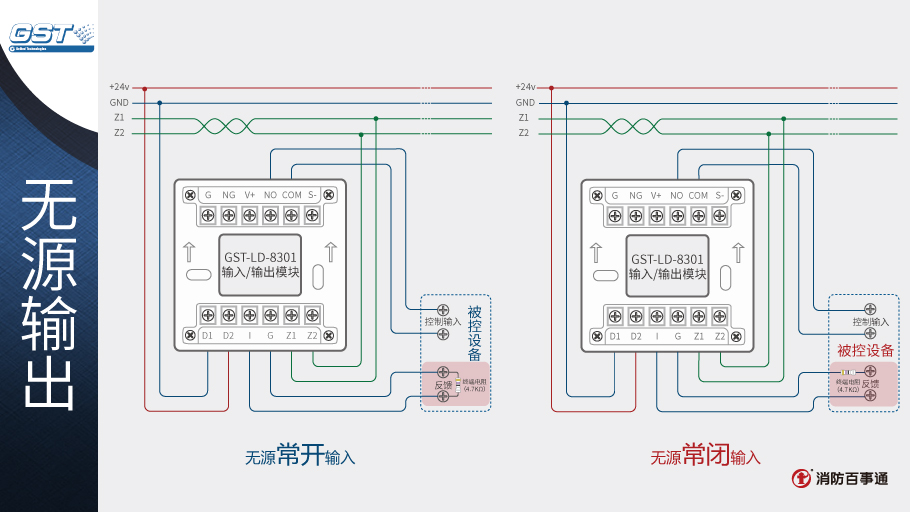 GST-LD-8301輸入/輸出模塊接線