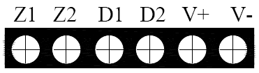 GST-BT001M點(diǎn)型可燃?xì)怏w探測器對(duì)外接線端子示意圖